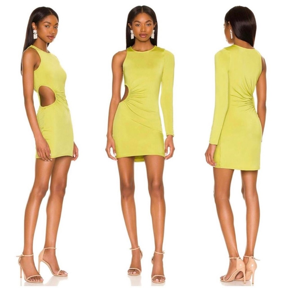 Lovers and Friends Green Cutout Mini dress